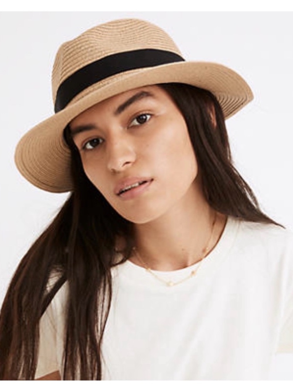 Madewell Packable Braided Straw Hat Size M/L